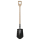 Baack spade, Kieler spade 10232 with D-handle and welded-on footplate