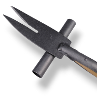 Crooked wood dock cutter, forged with step and ash T-handle (90 cm)