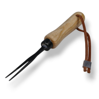 Krumpholz Bonsai-Gabel, 2 Zinken mit Eschengriff