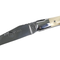 Grand-LAGUIOLE 12cm Atelier ARTO® PRESTIGE-inox, Hornspitze blond/geflammt