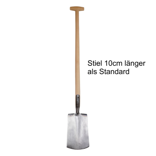 Baack Spaten, Holsteiner Rüffel 125cm 10187 mit T-Griff und angeschweißten Tritt