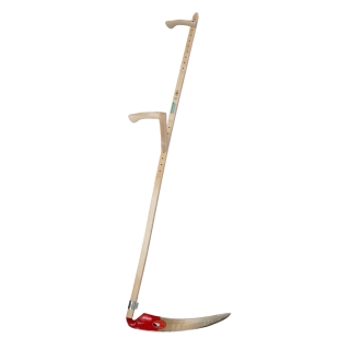 Schröckenfux wooden snath 150/160cm with BUSH scythe blade 50cm