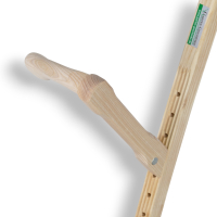 Schröckenfux wooden snath 150/160cm with BUSH scythe blade 50cm
